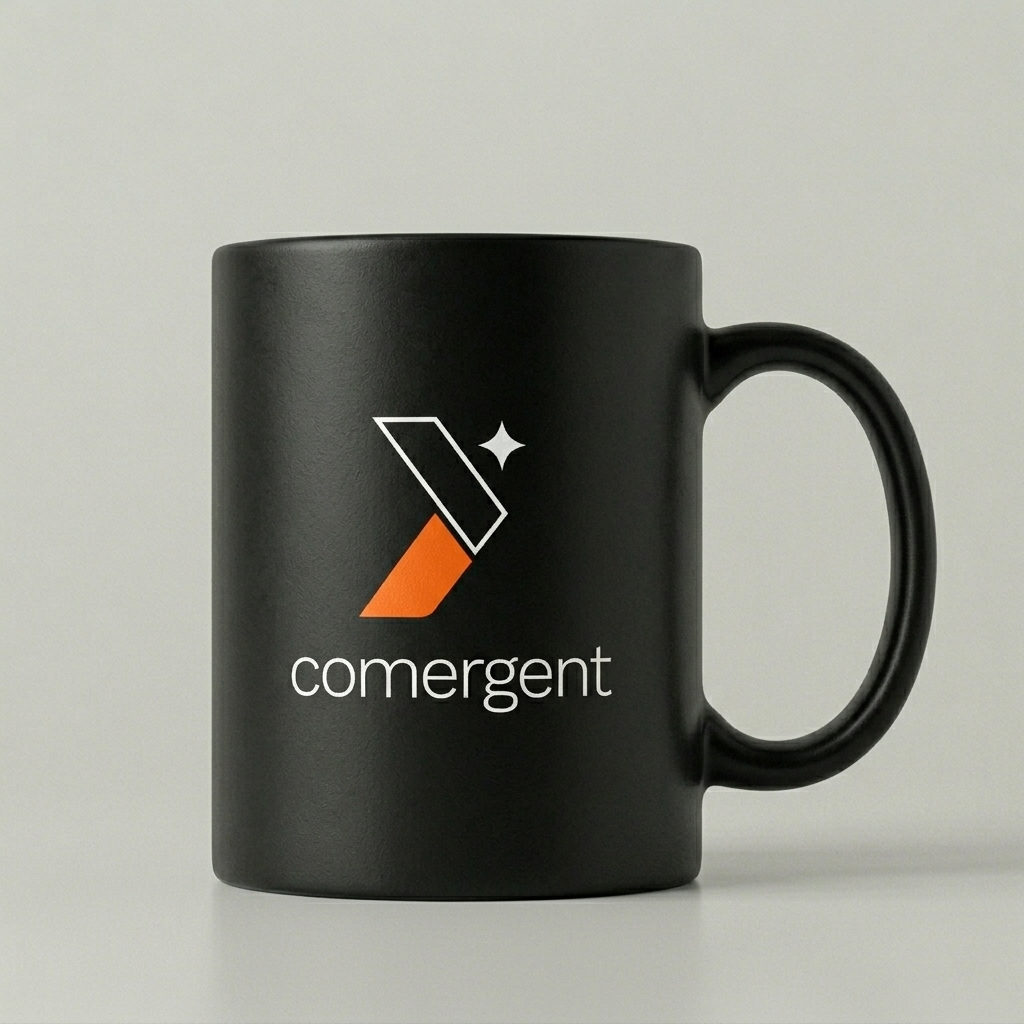 Comergent Black Mug