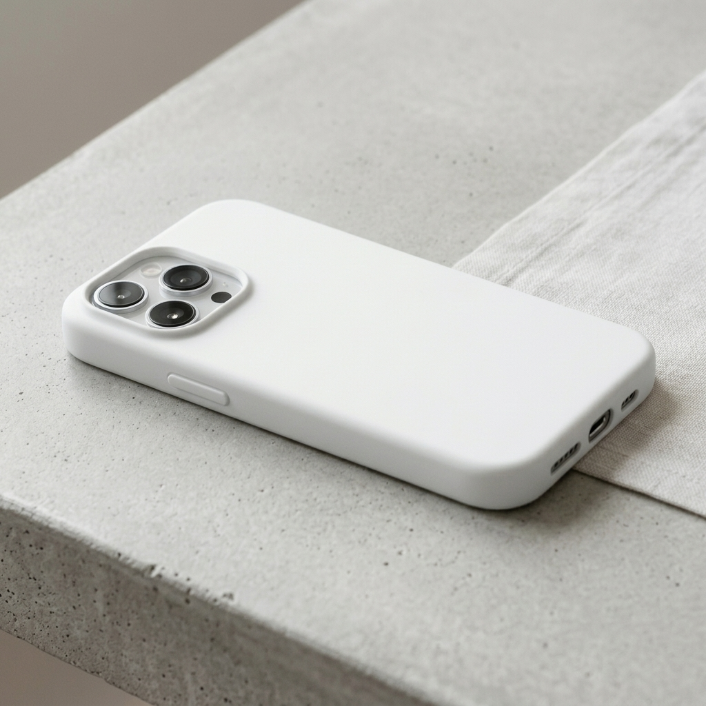 White phone cover