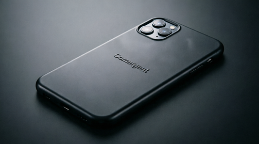 Black comergent phone cover