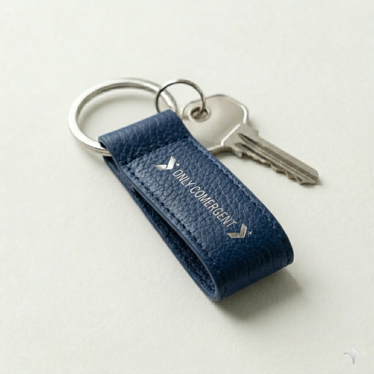Blue Comergent Keychain