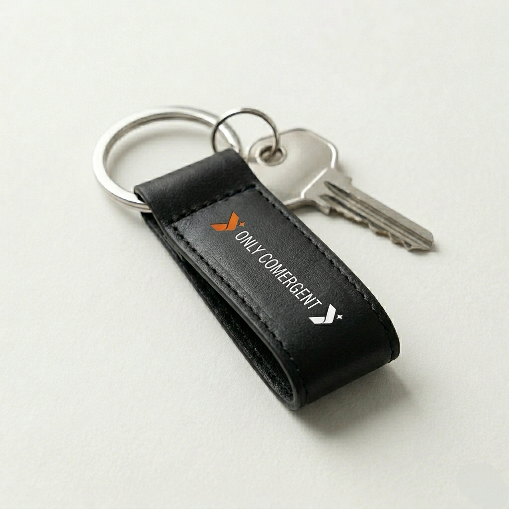 Black Comergent Keychain